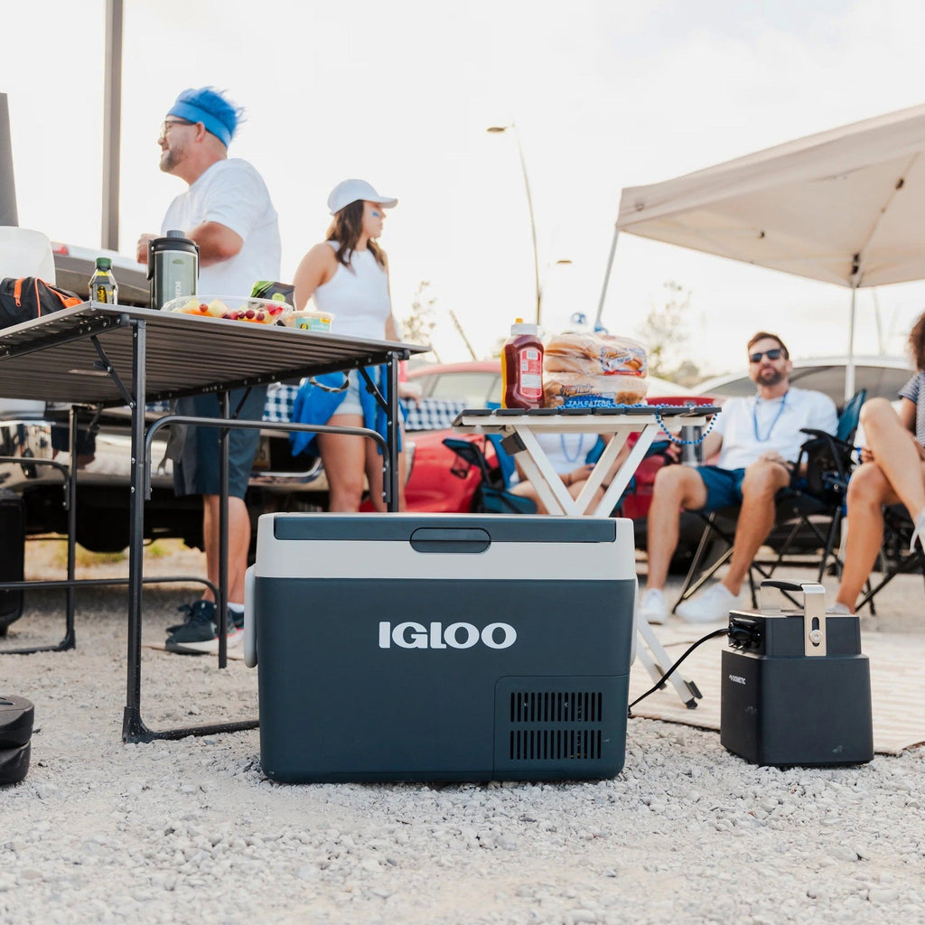 Igloo 38 QT ICF 32 Active Electric Cooler; Rugged Blue