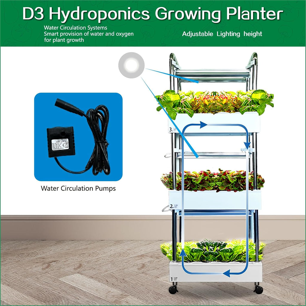 Hydroponics Growing System Plant Germination Kits Hydrophonic Planter for Indoor Garden Vegetable Herb Microgreens Growing Aerogarden Gardening Gifts 36 Large Pods(≈ 5X Small Pods)
