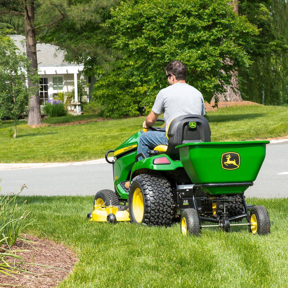 175 lb Tow-Behind Broadcast Spreader, Rustproof Poly Hopper, Universal Fit