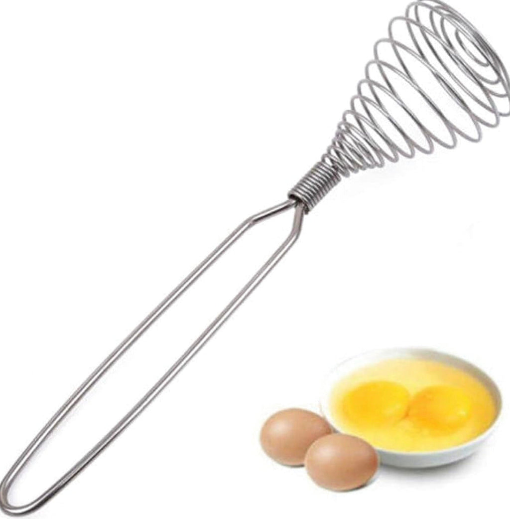Stainless Steel Spring Coil Whisk Wire Whip Cream Egg Beater Gravy Cream Hand Mixer Kitchen Tool Accessories ...