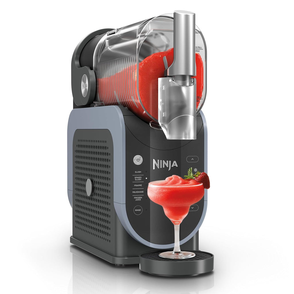 SLUSHi with RapidChill Technology, 88 oz. Frozen Drink &amp; Slushie Machine, 5 Preset Programs, Margaritas, Frappés, and More, Premium Accents, Black, FS301