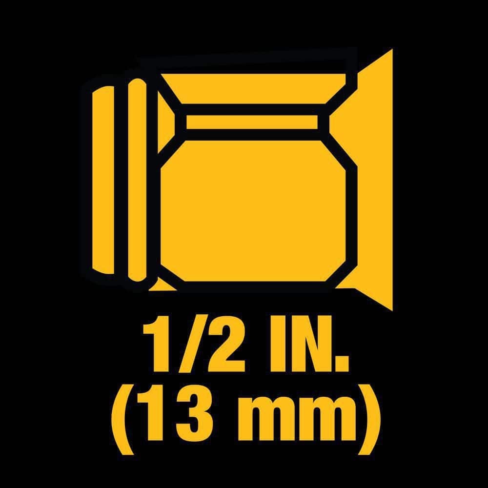 DEWALT 20V MAX XR 1/2" Cordless Impact Wrench Kit, High Torque, LED, Battery & Charger Included
