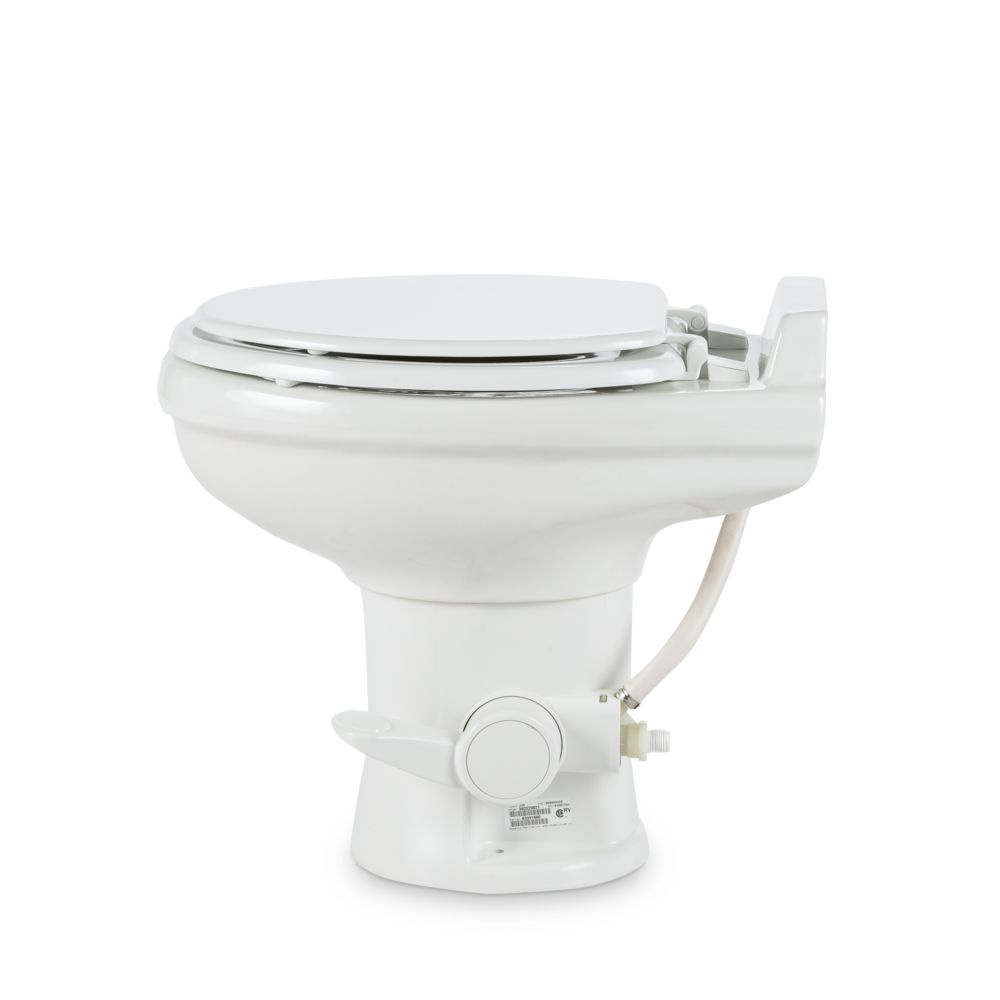 Dometic 320 Series Standard Height RV Toilet, White, Ceramic Bowl, Efficient Flush