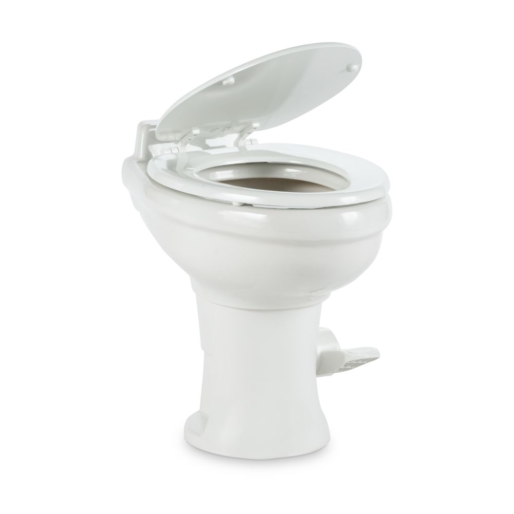 Dometic 320 Series Standard Height RV Toilet, White, Ceramic Bowl, Efficient Flush