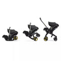 Doona Infant Car Seat & Stroller, Nitro Black - 5-Point Harness, Anti-Rebound Bar, TUV/FAA Approved