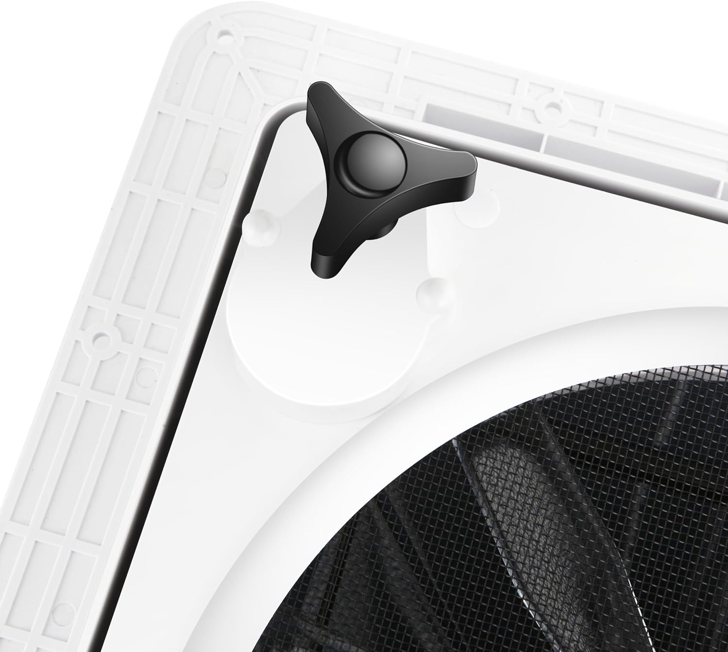 MaxxAir 10 Speed Roof Vent Fan 12V with Thermostat, Rain Sensor, Remote & App Control, 14′′x14′′ Reversible Powered Lift