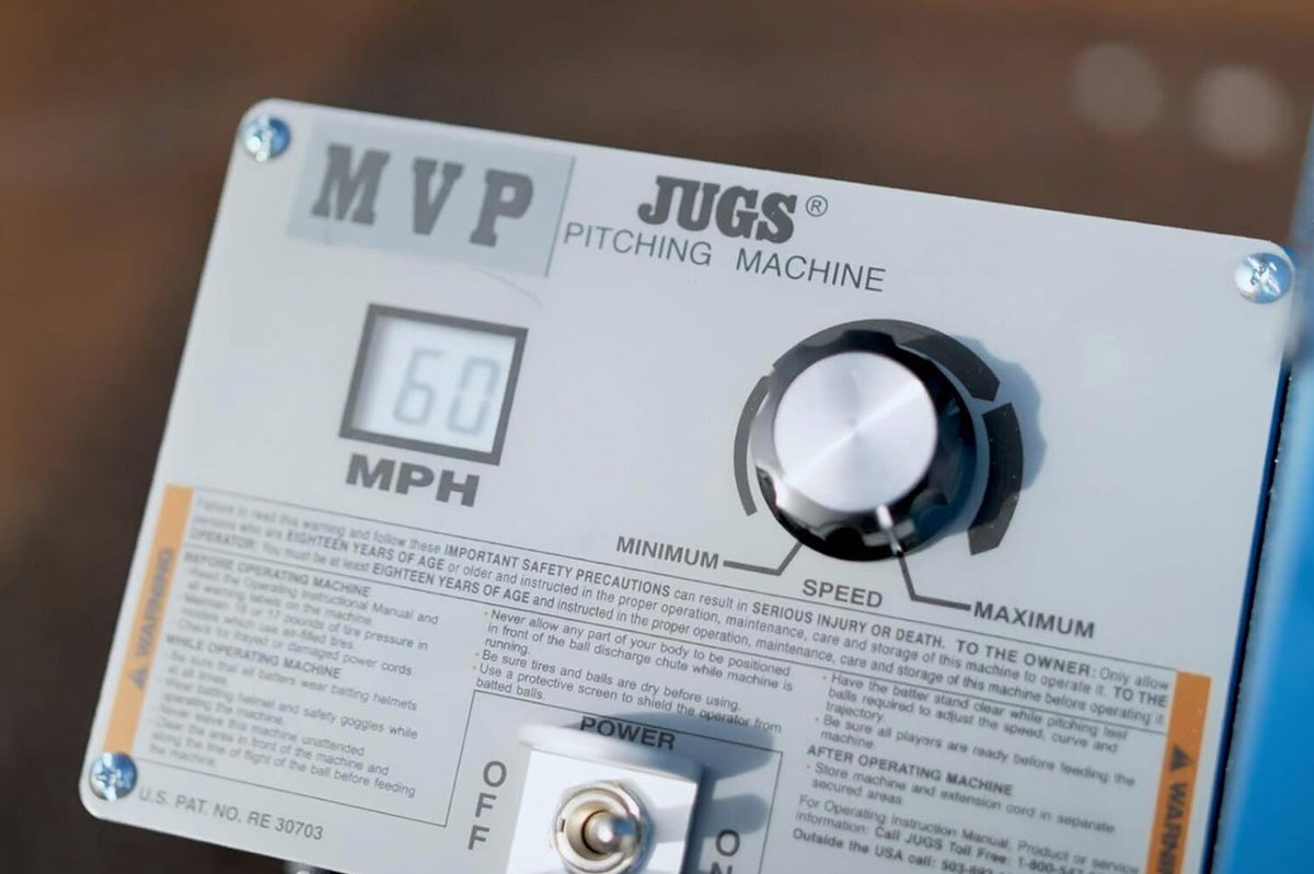 Jugs MVP Combo Pitching Machine Adjustable Up to 60 MPH, for Baseball &amp; Softball, Ideal for Pitching-Machine Leagues