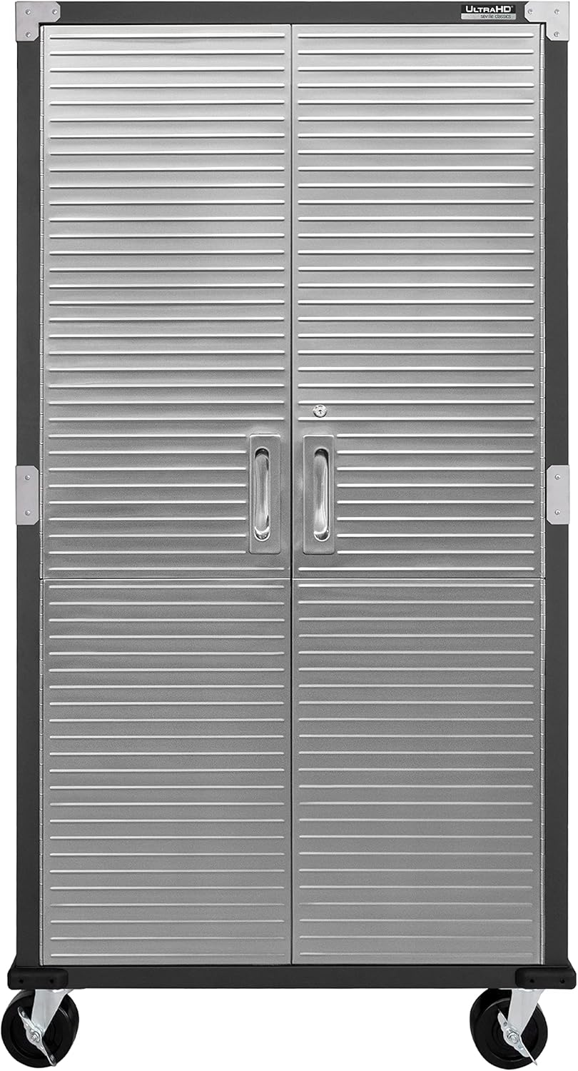 Seville Classics UltraHD Steel Storage Cabinet, 36"W x 18"D x 72"H
