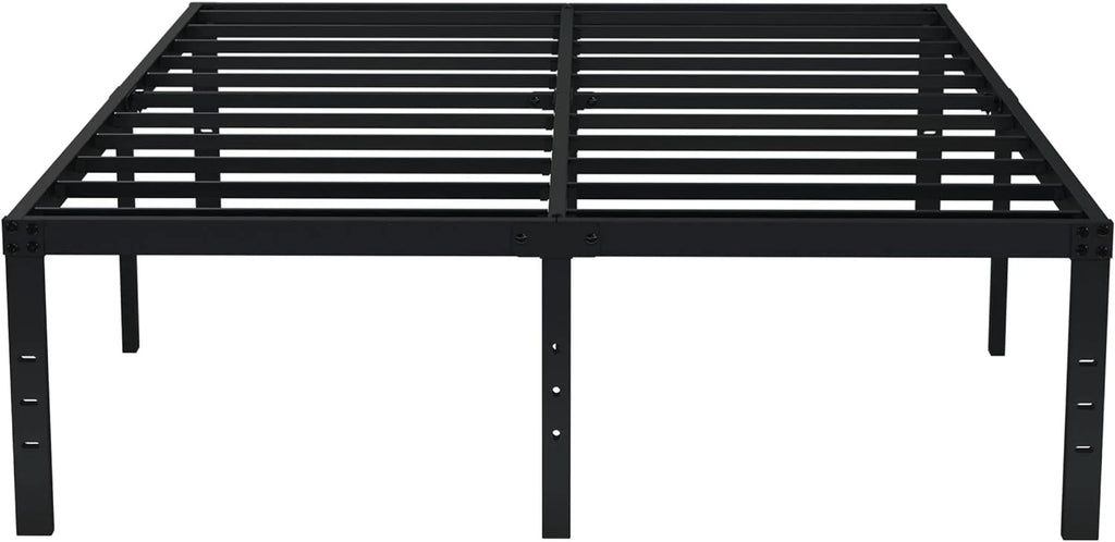 EMODA Queen Bed Frame No Box Spring Needed 18 Inch Heavy Duty Metal Tall Platform Bed Frame