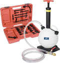 A1139HNUS Patented 12.5L Automatic Transmission Fluid Pump for ATF Filler System with 21 Pieces Taiwan-ATF Filling Adapters, Pneumatic and Manual Operation for Refilling Use