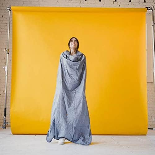 Layover Ultra-Compact Packable Down Blanket for Travel & Camping - Lightweight, Warm Travel Blanket Airplane, Car Blanket, Camping Blankets for Cold Weather - Includes Carrying Pouch (Blue)