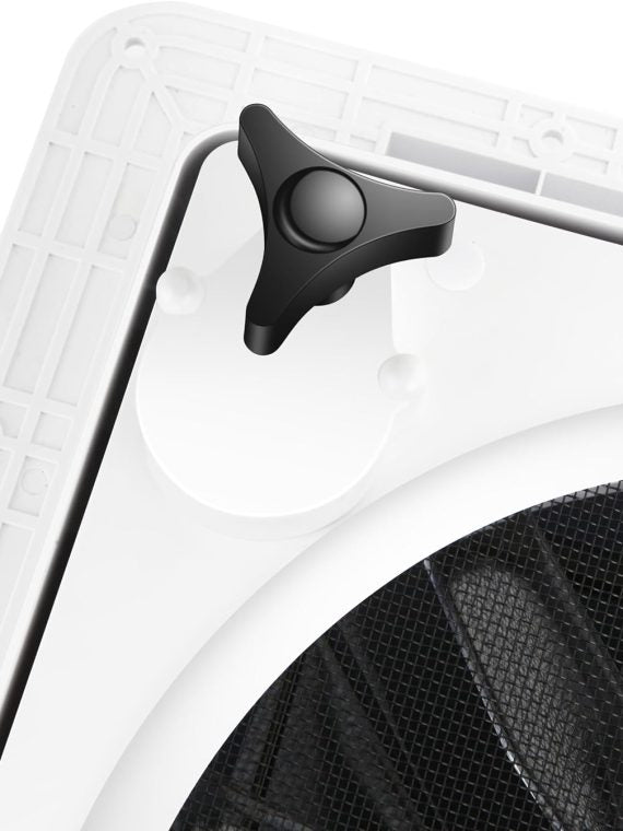 MaxxAir 10 Speed Roof Vent Fan 12V with Thermostat, Rain Sensor, Remote & App Control, 14′′x14′′ Reversible Powered Lift