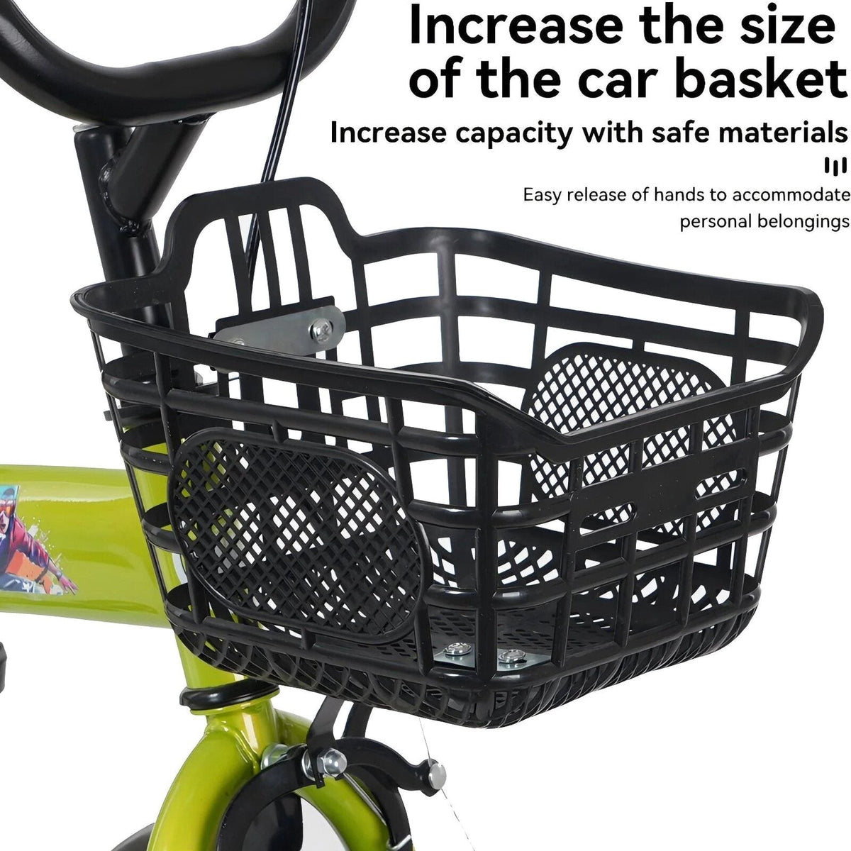 Baprem 18" Girls Bike for 5-9 Years Old Kids, Cute Kids Bike with Training Wheels, Steel Frame Sporty Children Bicycle, Pink