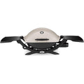 Weber Q 2200 Portable Gas Grill, 1-Burner, Titanium, 12,000 BTU, 280 sq in Cooking Area