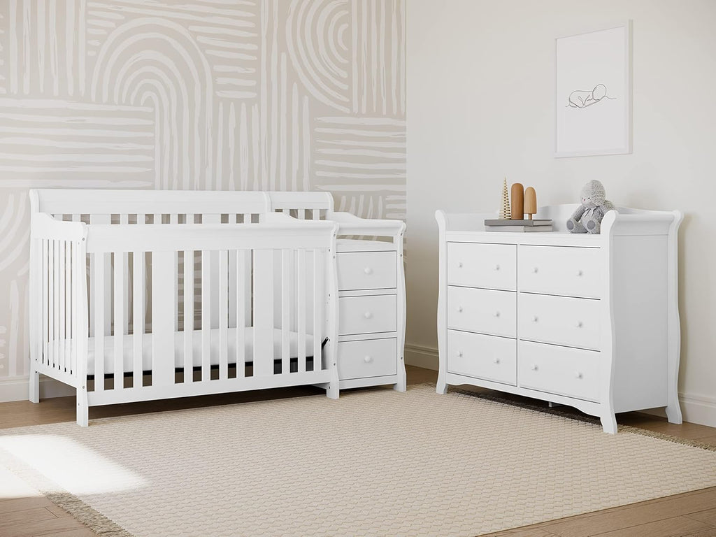 Storkcraft Avalon 6-Drawer Double Dresser, White