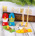 50set Baby Fishing Nest Game Digital Fishing Wooden Sets Educational Toy Cute Educational Collection Color & Shape