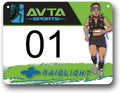 Array Stars Custom Race Bibs Personalized Full Color Printed Race Numbers, Running Bibs