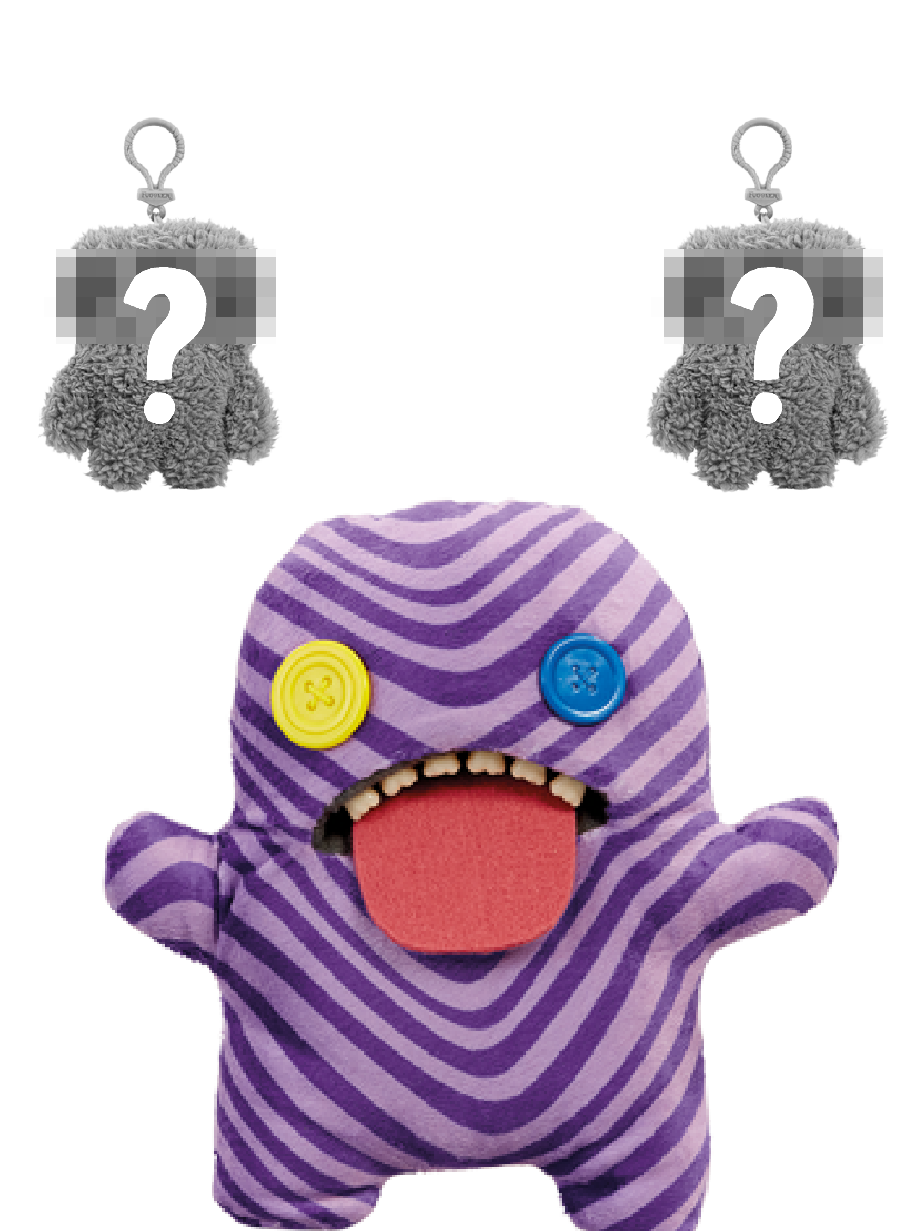 Monster: Oogah Boogah Purple Zebra &amp; Keyring Pack