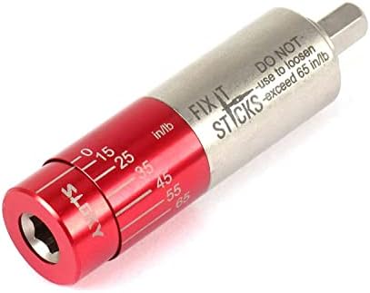 Fix It Sticks All-in-One Torque Driver Kit with T-Way Wrench, 15-65 in-lbs, Alloy Steel, Red