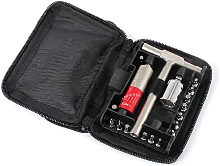 Fix It Sticks All-in-One Torque Driver Kit with T-Way Wrench, 15-65 in-lbs, Alloy Steel, Red