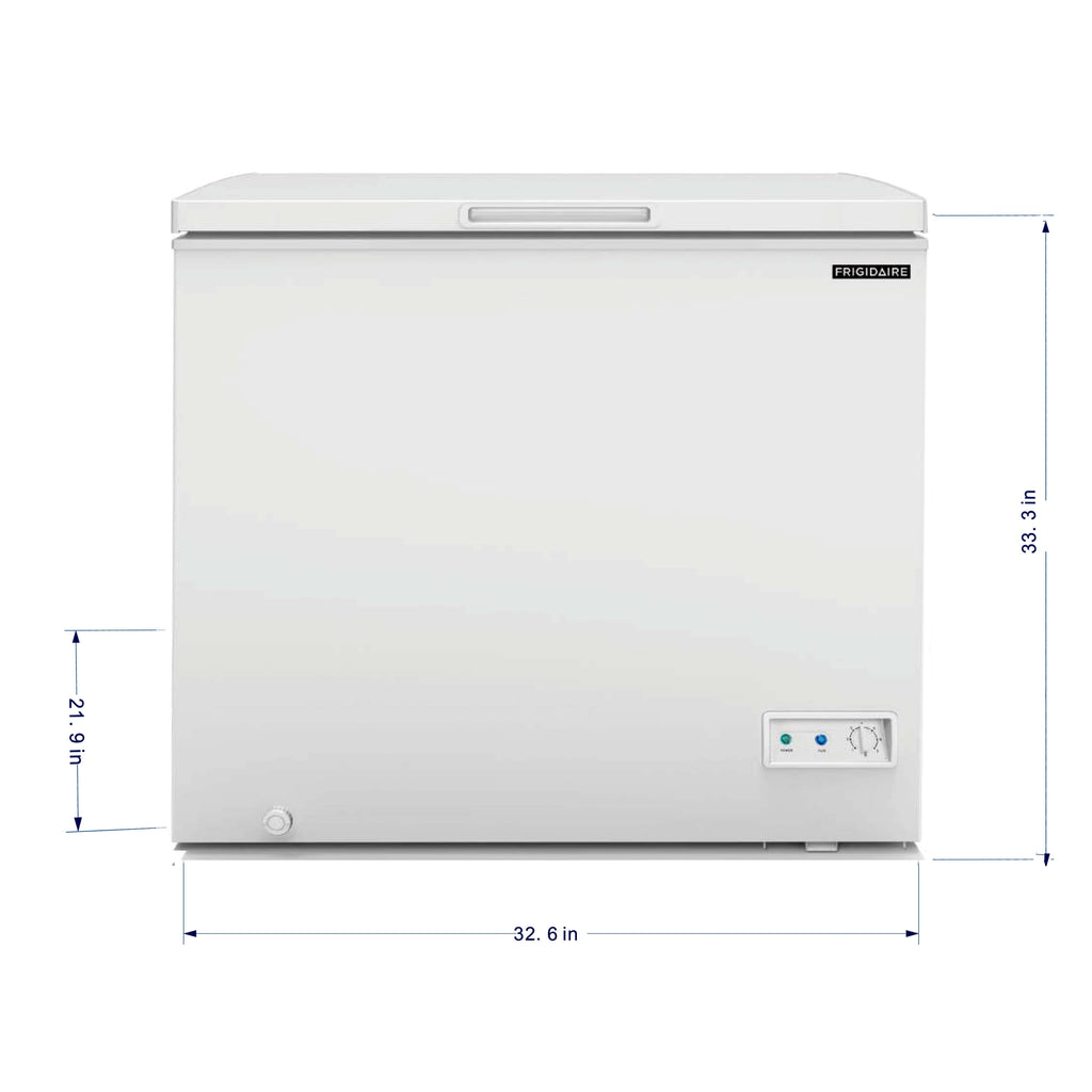 Frigidaire 7.0 Cu. Ft. White Chest Freezer, Garage Ready, External Temp Control