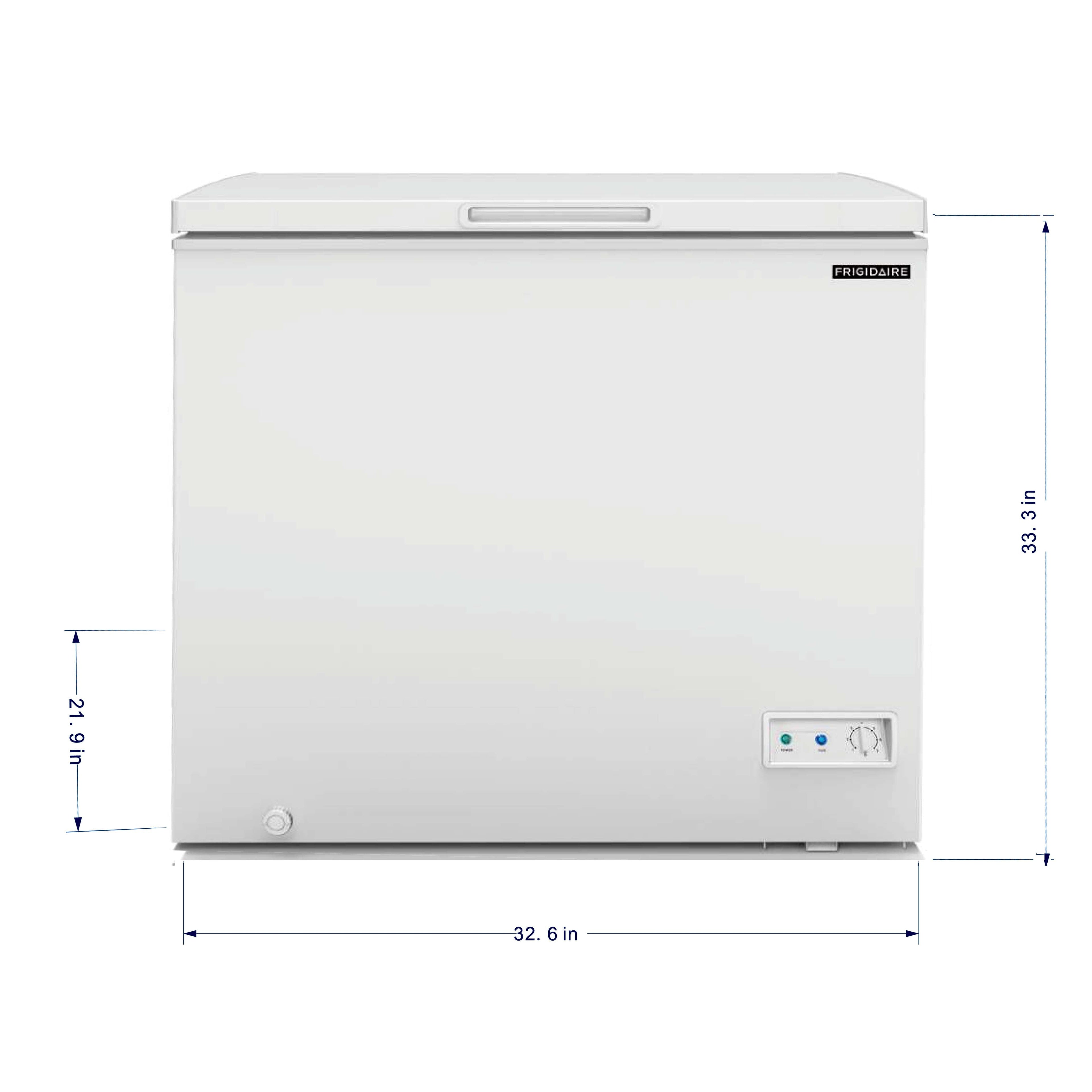 Frigidaire 7.0 Cu. Ft. White Chest Freezer, Garage Ready, External Temp Control