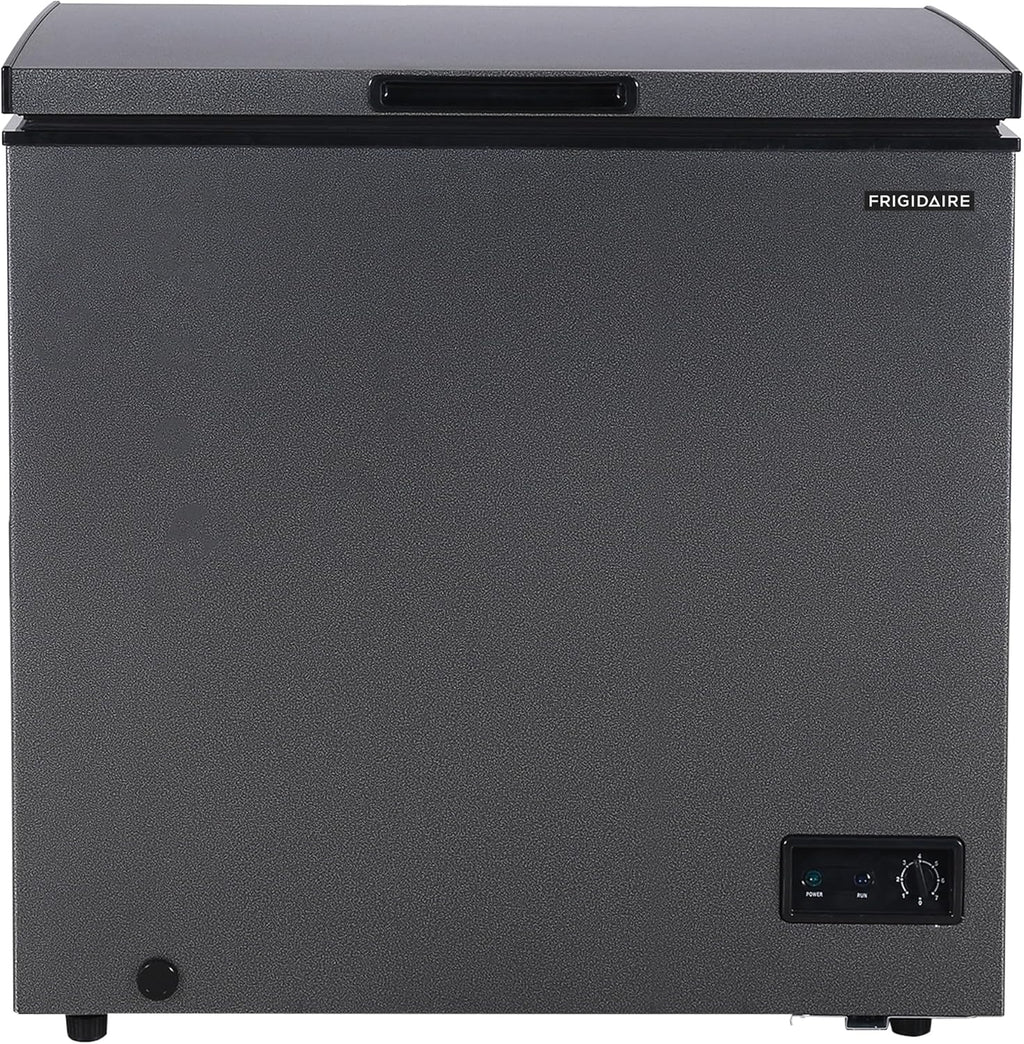 Frigidaire Chest Freezer 7 Cu. Ft. Granita Finish, Adjustable Thermostat, Removable Basket