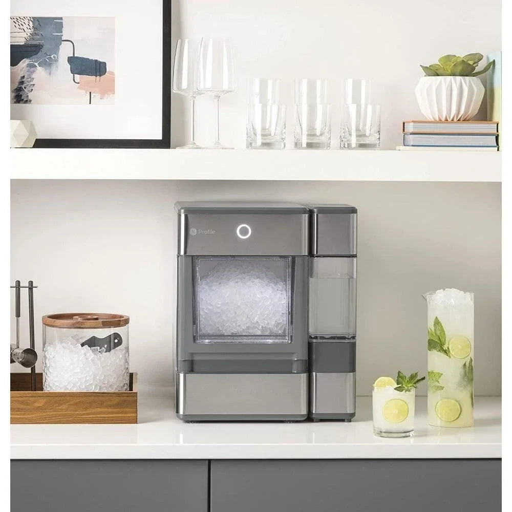 GE Profile Opal Nugget Ice Maker, Stainless Steel, Bluetooth, 24 lbs/Day