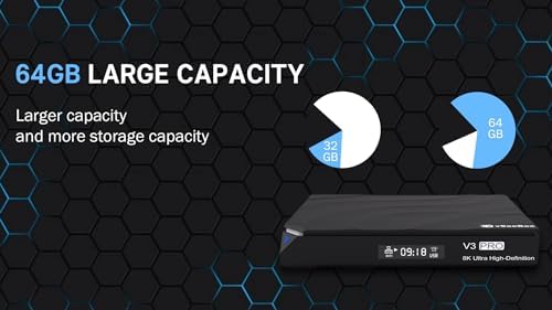 Generic V3 Pro Android 11 TV Box with Voice Remote, 4GB RAM, 64GB ROM, Mini Keyboard, 8K HDMI Cable, 6K Resolution