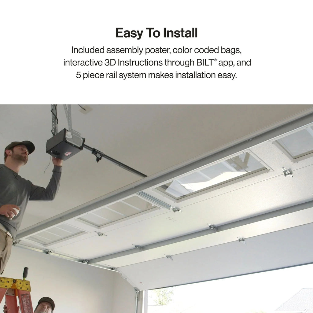 Genie Chain Drive 750 Garage Door Opener 3/4 HPC, Battery Backup, Quiet Operation, Easy Install, Includes Remotes & Keypad