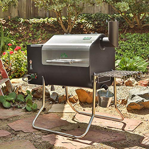 Green Mountain Grills Davy Crockett Portable Wi-Fi Wood Pellet Grill with Meat Probe, Green