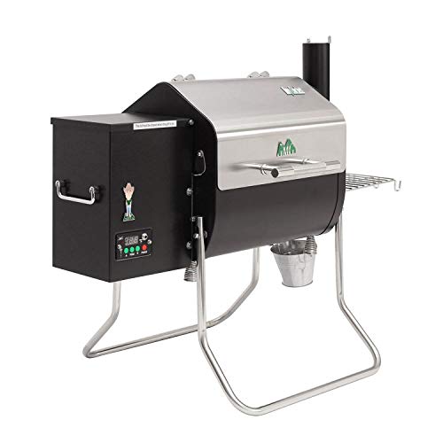 Green Mountain Grills Davy Crockett Portable Wi-Fi Wood Pellet Grill with Meat Probe, Green