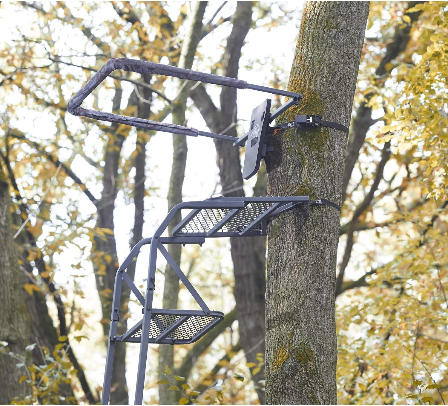 Guide Gear Universal Padded Shooting Rest Rail for Tree Stand - Durable Steel Deer Hunting Accessory