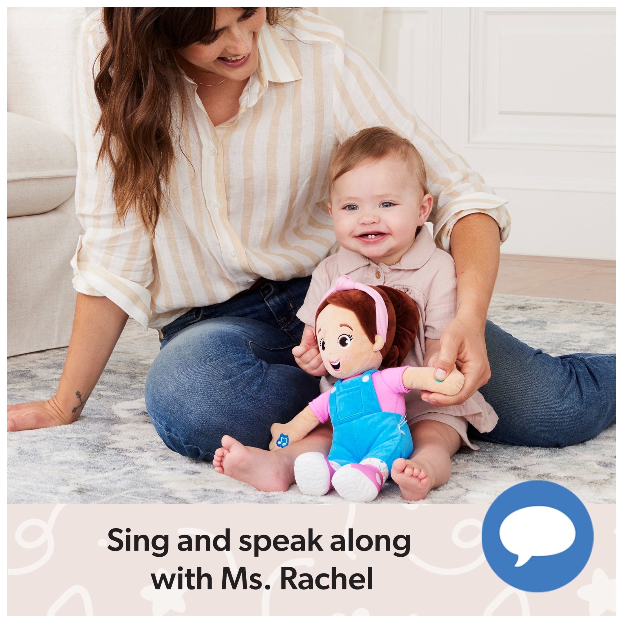 GUND Baby Ms. Rachel Speak & Sing 16-Inch Interactive Plush Doll with Songs & Phrases for Early Speech Development