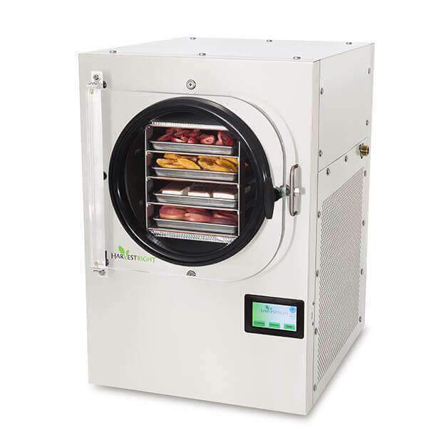 Harvest Right Medium Freeze Dryer with Mylar Starter Kit - Compact, Stainless Steel, Patented Sensor, 6L Capacity, Ideal for Labs & Food Preservation