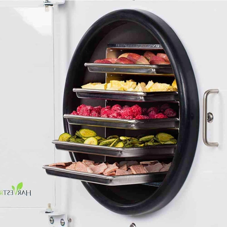 Harvest Right Medium Freeze Dryer with Mylar Starter Kit - Compact, Stainless Steel, Patented Sensor, 6L Capacity, Ideal for Labs & Food Preservation