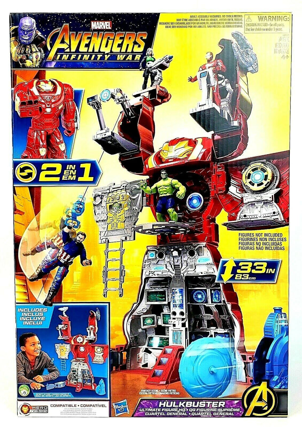 Hasbro Marvel Avengers Infinity War Hulkbuster HQ Playset with Target Tower & Roto-Blade Launcher