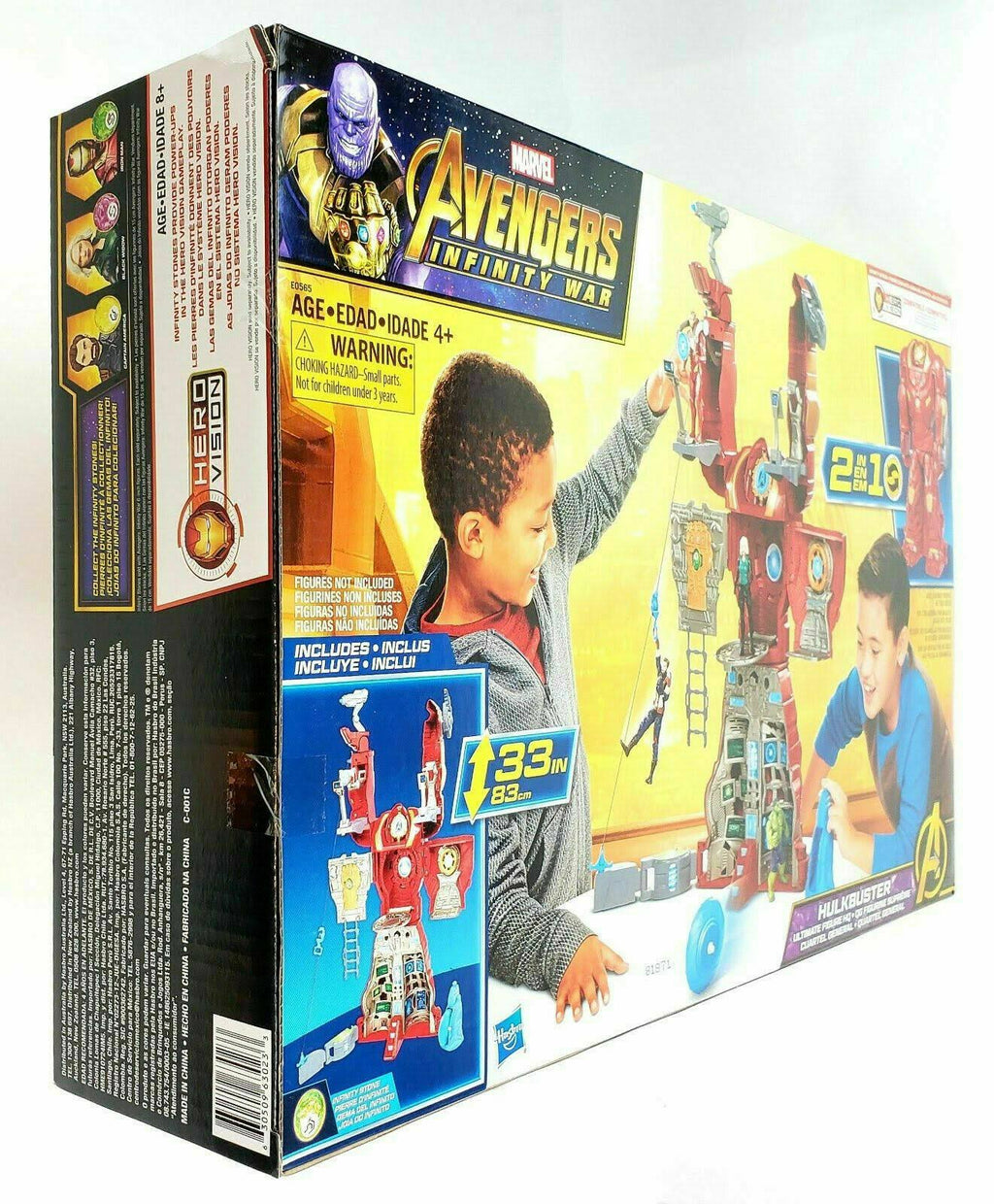 Hasbro Marvel Avengers Infinity War Hulkbuster Ultimate Figure Playset with Target Tower & Roto-Blade Launcher