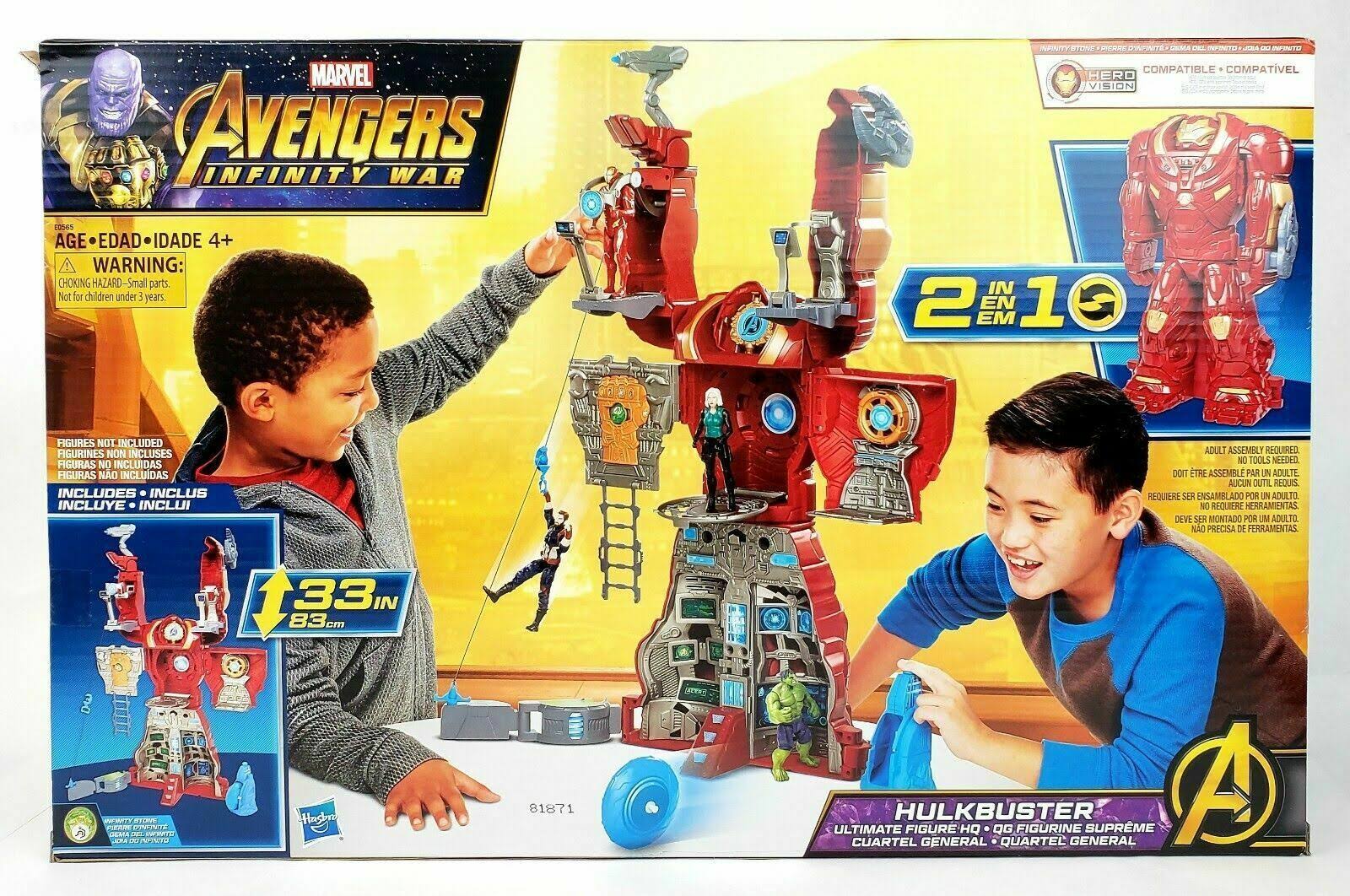 Hasbro Marvel Avengers Infinity War Hulkbuster Ultimate Figure Playset with Target Tower & Roto-Blade Launcher
