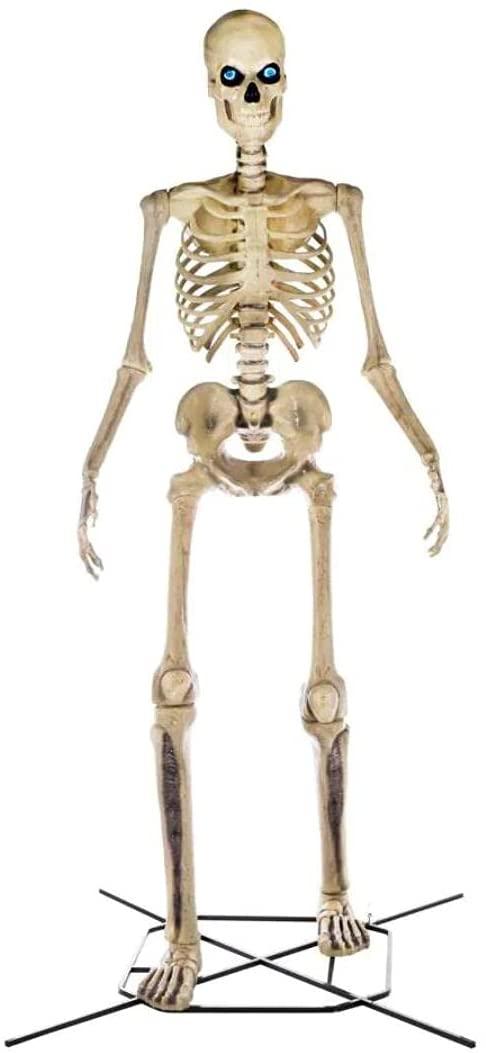 Home Accents 12 ft. Giant Skeleton with LifeEyes - Halloween Decoration