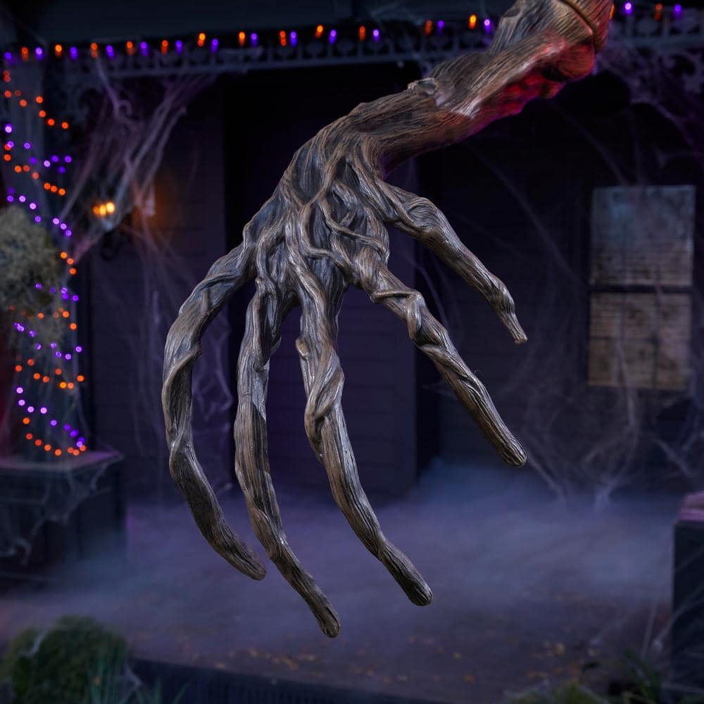 Home Accents 12.5 ft. Giant-Sized Inferno Deadwood Skeleton with Animated LCD Eyes & Light-Up Chest