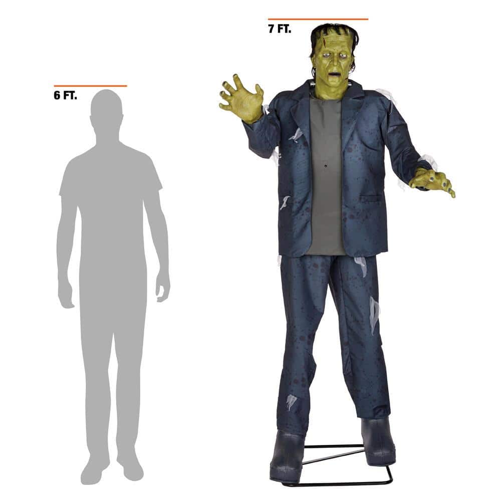 Home Accents 7 ft. Animated LED Frankenstein's Monster Halloween Decoration