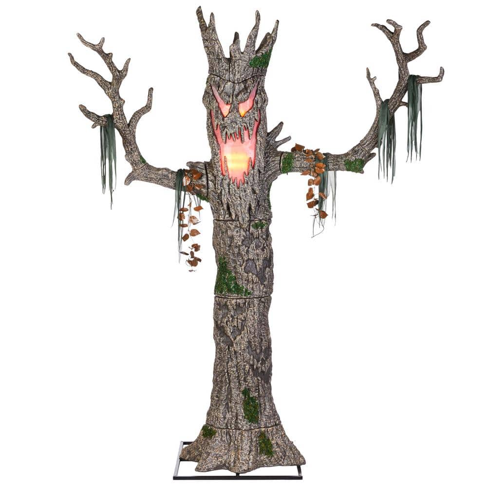 Home Accents 9 ft Giant LED Murderous Maple Tree with Color-Changing Lights for Halloween