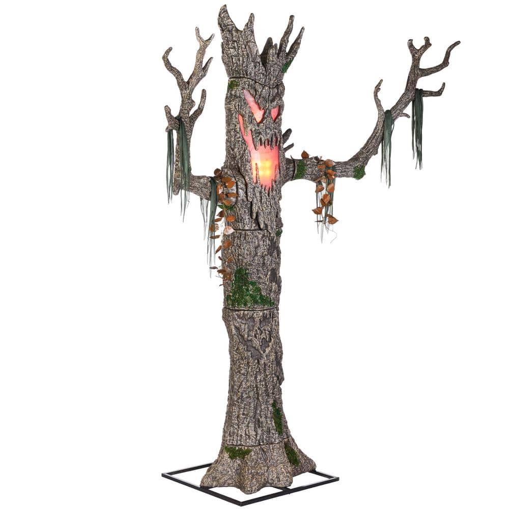 Home Accents 9 ft Giant LED Murderous Maple Tree with Color-Changing Lights for Halloween