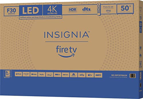Insignia 50" F30 Series 4K UHD Smart LED Fire TV with Alexa Voice Remote