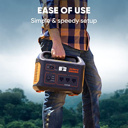 Jackery Explorer 1000 Portable Power Station, 1002Wh Capacity, 3x1000W AC Outlets, Solar-Compatible, Ergonomic Handle, Safe for Outdoor Use