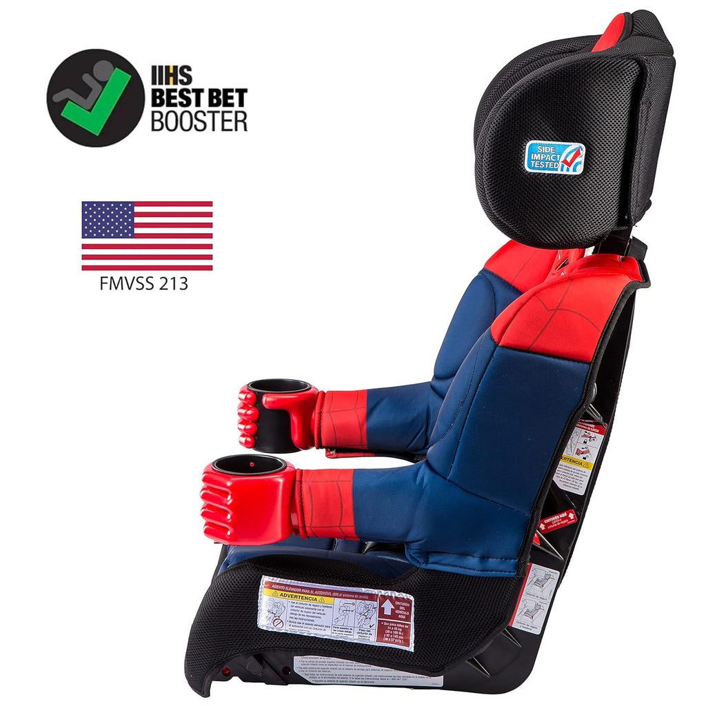 KidsEmbrace Marvel Spider-Man 2-in-1 Forward-Facing Booster Car Seat, 5-Point Harness, LATCH, Converts to Belt-Positioning Booster, 22-100lbs