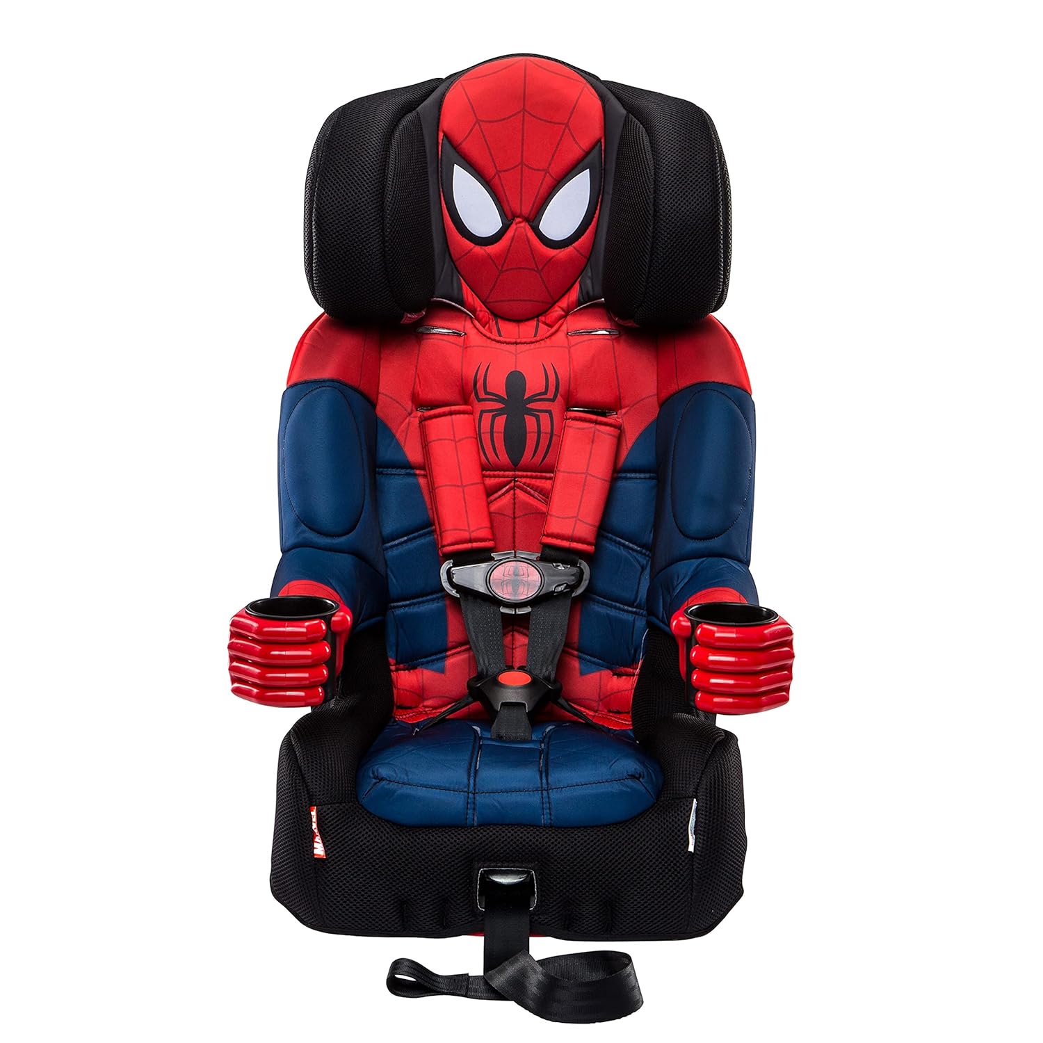 KidsEmbrace Marvel Spider-Man 2-in-1 Forward-Facing Booster Car Seat, 5-Point Harness, LATCH, Converts to Belt-Positioning Booster, 22-100lbs