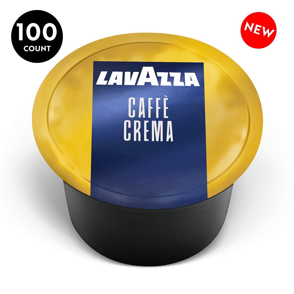 Lavazza Blue Caffe Crema Espresso Capsules, 100% Arabica, 100 Count, Italian Roast