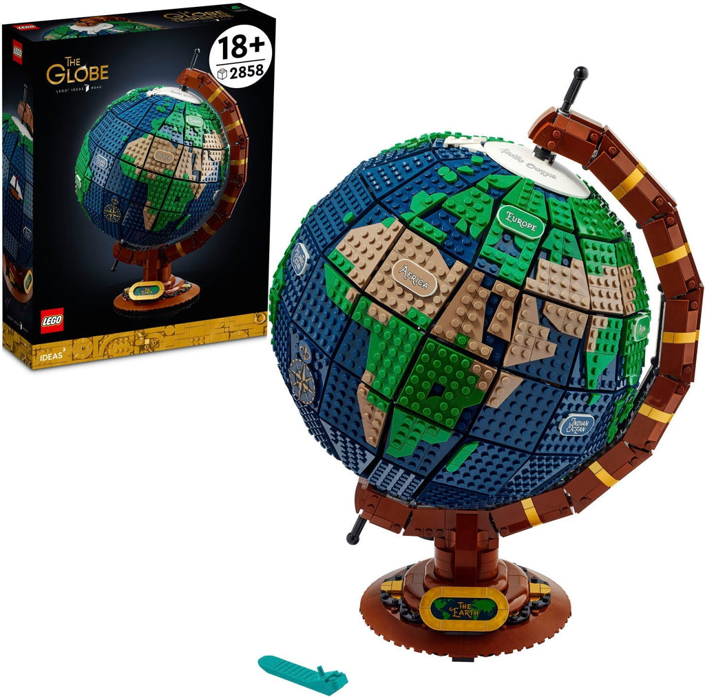LEGO Ideas The Globe 21332 Toy Building Kit, 2585 Pieces, Creative Educational Model